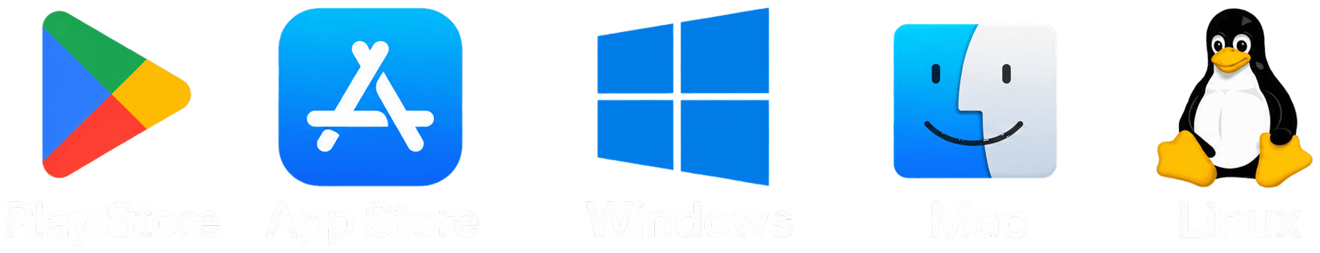 Play Store, App Store, Windows, Mac, dan Linux